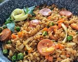 Foto langkah ke 3 dari resep Nasi Goreng Mangga.