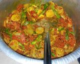 A picture of step 4 of Gajer Mouli or Hari Mirch ka Achar.