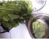 A picture of step 1 of Palak Sabzi.