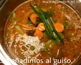 Foto del paso 8 de la receta Arroz integral caldoso con lentejas rojas y verduras de temporada