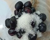 A picture of step 2 of Jamun Sharbat.