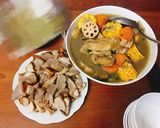 Hình bước làm 5 của món Canh gà hầm củ sen