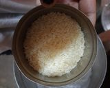 A picture of step 1 of Split moong dal and rice Dal khichdi.