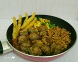 Foto langkah ke 4 dari resep Bola Daging Cincang Asam Manis #seninsemangat.