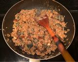 A picture of step 2 of Noodles with Pork and Century Egg Sauce.