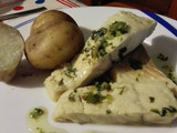 Filete de fogonero con mojo verde