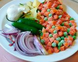 A picture of step 1 of Vegetable kebab a party favorite starter/appetizer.