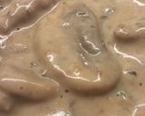 A picture of step 8 of Beef Stroganoff.