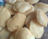 A picture of step 3 of खुसखुशीत बालूशाई.