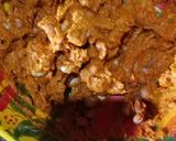 A picture of step 2 of Badam pakoda.
