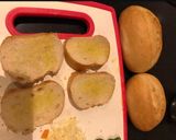 A picture of step 3 of Cheese Bruschetta with vegetables.