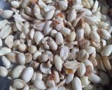 A picture of step 1 of Red peanut halwa.