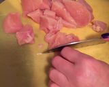 A picture of step 1 of Chicken kabab in the oven.