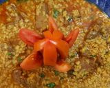 A picture of step 9 of Mutton with dal mash.