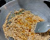 A picture of step 2 of Til chikki.
