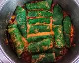 Turiya Patra / Turai with arbi leaves rolls recipe step 7 photo