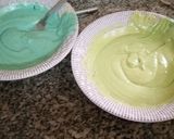 A picture of step 5 of Coloured cake#flatecakecerecipe.