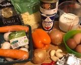 A picture of step 1 of Macaroni schotel - my sister’s recipe.