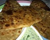 A picture of step 7 of Chicken chezzy Achari parhata.