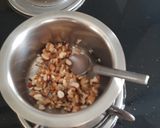 A picture of step 3 of Chocolate dessert loaded with dry fruits.