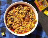 A picture of step 6 of Fried Egusi soup.