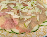 Foto del paso 6 de la receta: Ensalada de calabacín y brevas con jamón