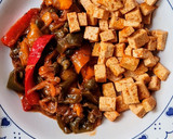 Foto del paso 6 de la receta: Peperonata 🫑🍅🧅🧄 Pimientos morrones rojo, amarillo y verde en aceite de oliva virgen extra 🇮🇹