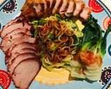 รูปขั้นตอนการทำที่ 5 ของ เส้นซูกินีหมูแดงหมูกรอบและวิธีทำหมูแดงหมูกรอบง่ายๆ