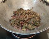 A picture of step 8 of Laal Saag.