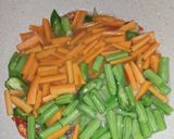 Foto langkah ke 2 dari resep Tumis Buncis Wortel Tofu.