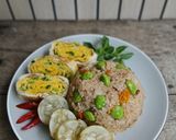 Foto langkah ke 3 dari resep Nasi Goreng Putih Petai.