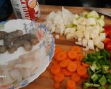 Foto del paso 2 de la receta: Verdinas con langostinos y calamar