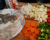 Foto del paso 2 de la receta: Verdinas con langostinos y calamar