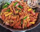 A picture of step 4 of Gajar Mirchi Adrak Achar.