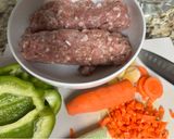 Hình bước làm 1 của món Nui xào