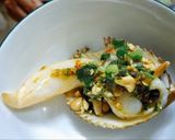 Hình bước làm 7 của món Sò dương nướng mỡ hành
