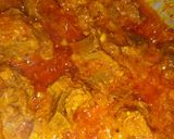 A picture of step 4 of Garlic mutton handi.