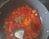 A picture of step 2 of Kathiyawadi Sev tamatar.