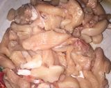 A picture of step 1 of Chicken Roll.