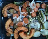 Foto del paso 2 de la receta: Verduras asadas bañadas en salsa de roquefort