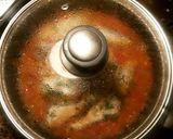 Foto del paso 13 de la receta Ventrescas de bonito, en salsa de cebollas rojas tomates verdes