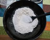 Hình bước làm 1 của món Bánh tiêu không men nở