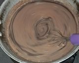 Foto langkah ke 2 dari resep Puding Brownies Cokelat Lumer Vla Matcha.