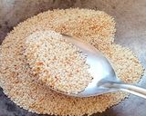 A picture of step 1 of Till gud ki chikki 😋😋😋😋.