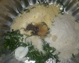 A picture of step 1 of Mayonnaise Palak Dumplings modak.