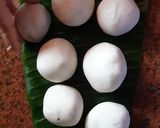 A picture of step 6 of Chakka appam/ steamed jackfruit rice cake.