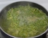 Foto langkah ke 1 dari resep Tumis Bunga Pepaya Daun singkong Teri.