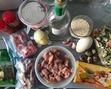 Foto del paso 1 de la receta: Paella melosa de pollo y verduras