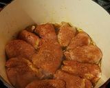 A picture of step 6 of Chorizo Braised Chicken Thighs with Chickpeas.