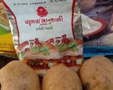 A picture of step 1 of Dabeli flavoured Chakli with leftover Potatoes.